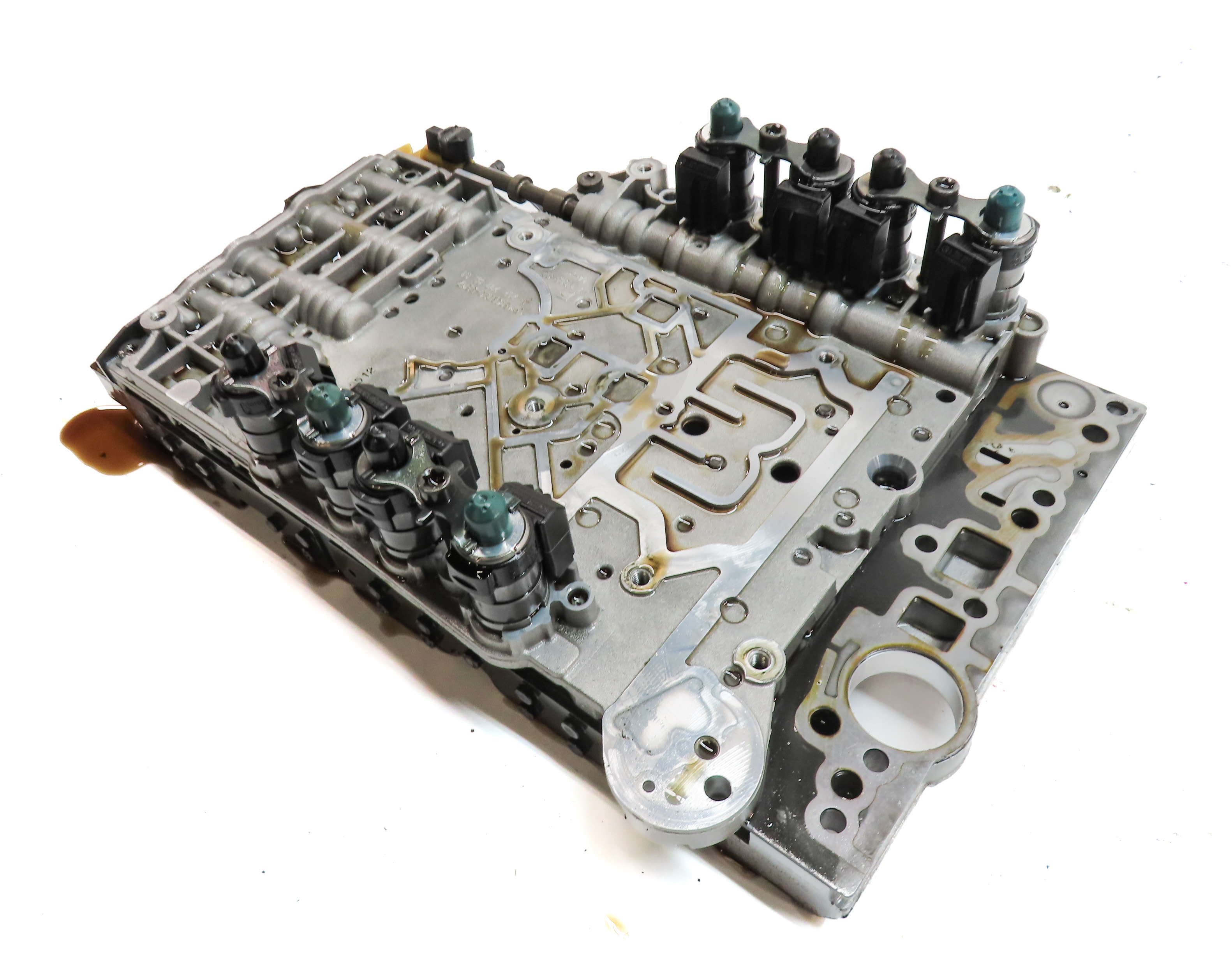 2013 MERCEDES GL450 GL550 ML550 (W166 X166) 722.9 TRANSMISSION VALVE BODY BLOCK — exact item pictured